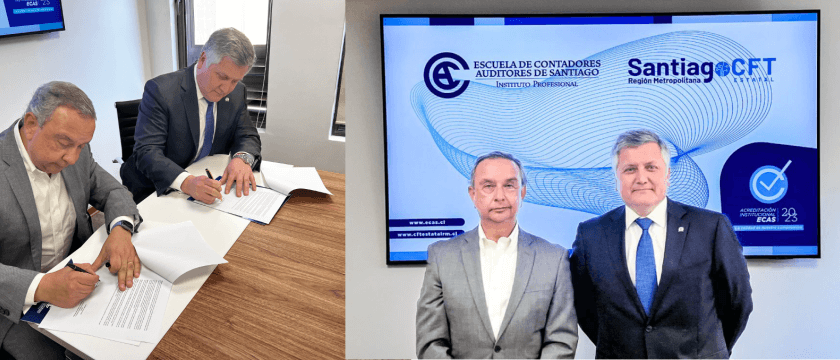 La ECAS firma convenio de colaboración con CFT de Santiago